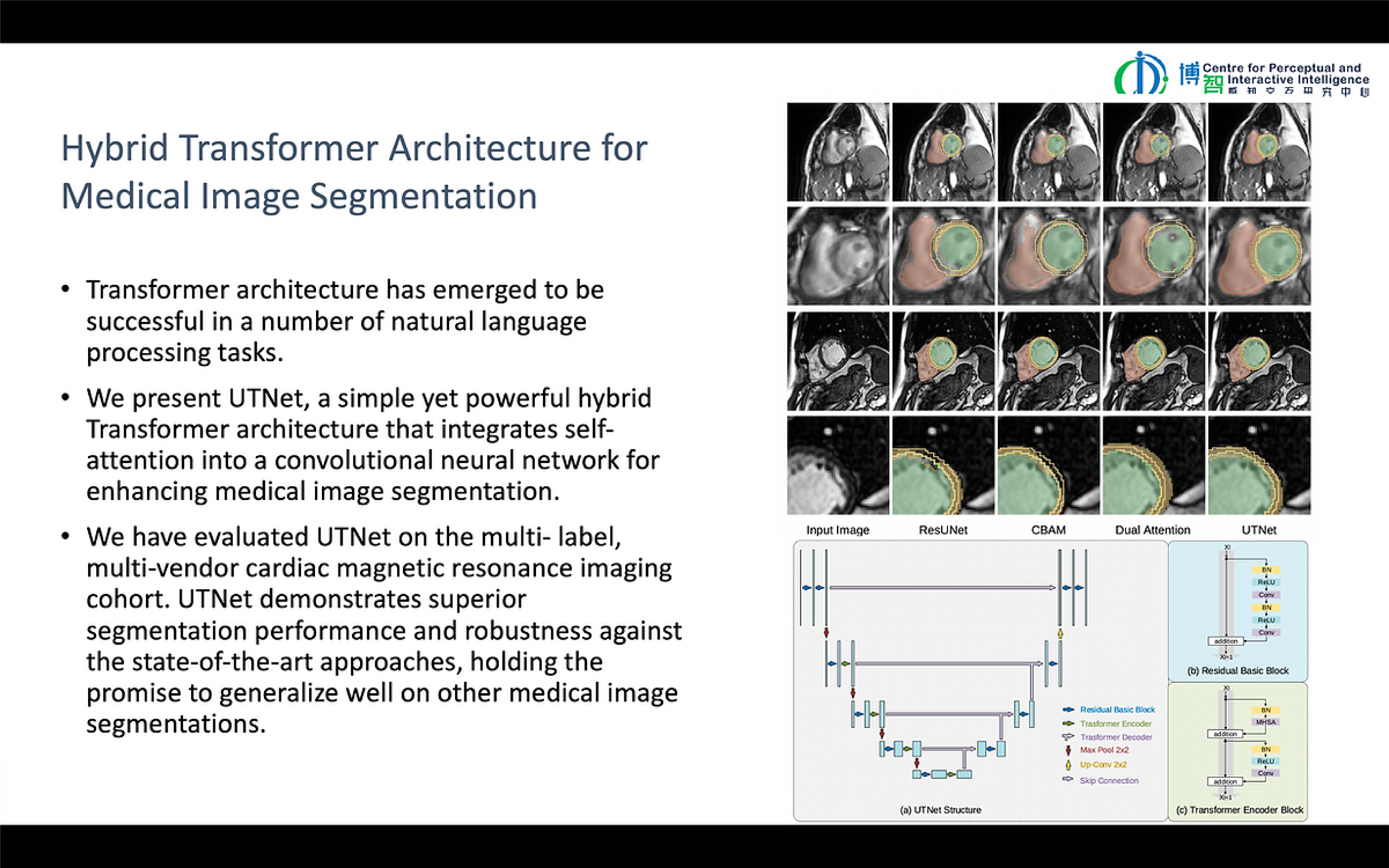 Hybrid Transformer Architecture for Medical Image Segmentation